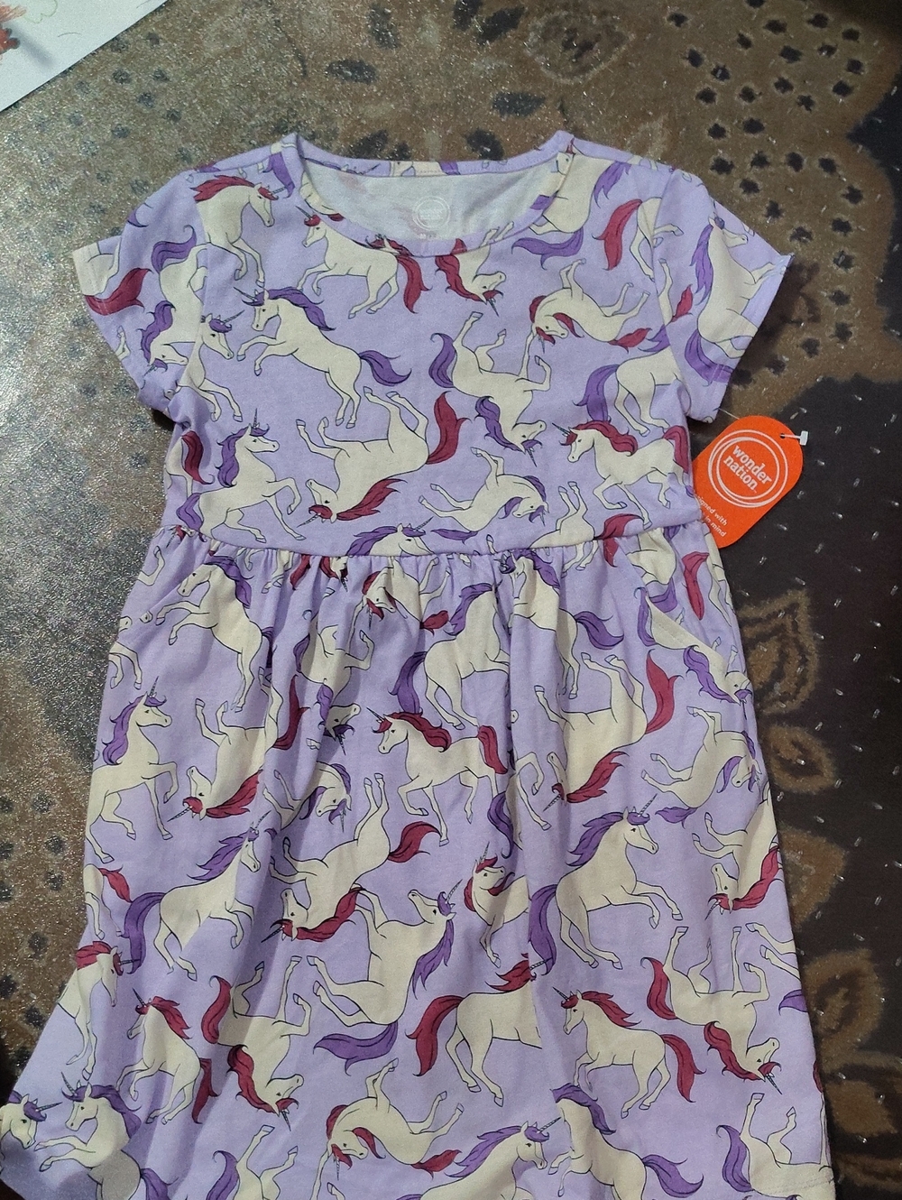 Nwt Unicorn Dress Cotton 6/7 $20